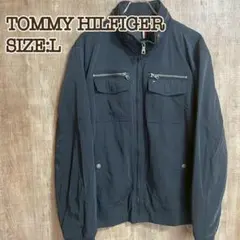 TOMMY HILFIGER トミーヒルフィガー 中綿ブルゾン ネイビー L