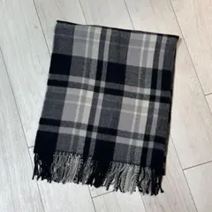 Marry Garet チェック柄マフラー グレー系