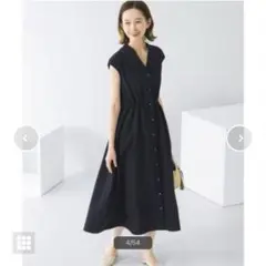 美品★アーバンリサーチロッソ ウォッシャブルシャツワンピース スキッパー F