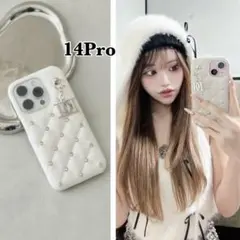 【新品未使用】darich 14pro スマホケース darich スマホカバー iphone14pro バイカラービジューロゴPhoneケース