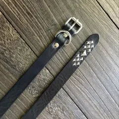 スタッズナローロングベルト　真鍮ピラミッド　ミッスーリ　HTC CALEE スタッズナローロングベルト 真鍮ピラミッド ミッスーリ HTC CALEE