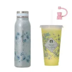 スタバSAKURA 2026ステンレスボトルグリッターエアリーブルー さくら