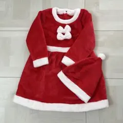 キッズ クリスマス サンタ ワンピース 120のサムネイル