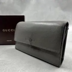 GUCCI レザー グレー レディース 長財布 9212のサムネイル