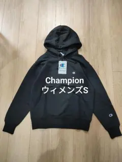 Champion ウィメンズS 黒　スウェットパーカートレーナー　チャンピオン