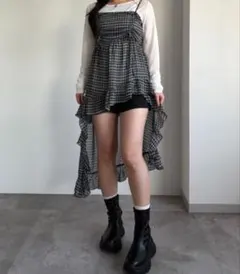 apres jour mignonドロストフリルキャミチュニックXL