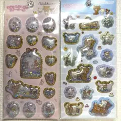 ２個セット　キラッとぷくぷくエアーシール　リラックマ　ぷくぷくシール