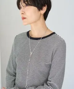 アメリカンホリック tシャツ リブボーダーカットプルオーバー