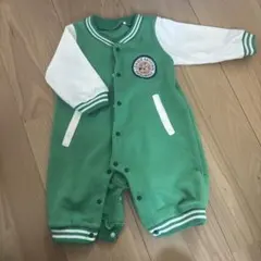ロンパース 緑色 60-70cm