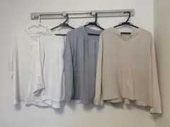 【m.f.editorial タカキュー】長袖 七分袖　 ブラウス　4点セットのサムネイル