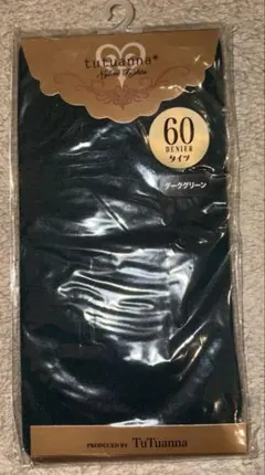 新品未使用　tutu anna タイツ 60デニール ダークグリーン M〜L