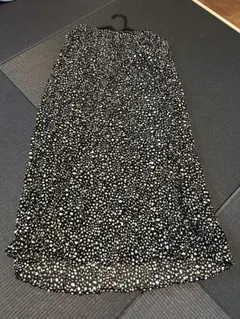 ディスコート 柄プリーツロングスカート