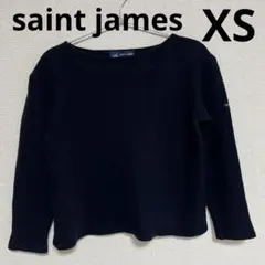 セントジェームス　ダブルフェイスセーター　ボートネック　ネイビー　XS
