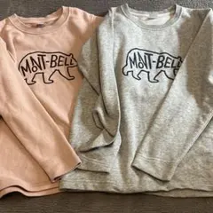MONT-BELL クマロゴ トレーナー 2点セット130,140