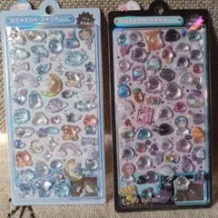 【正規品】ボンボンドロップシール 2枚 わんわん ばけばけ