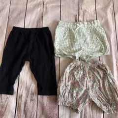 【70】ベビー パンツ3点セット H&M アミング レギンス かぼちゃパンツ