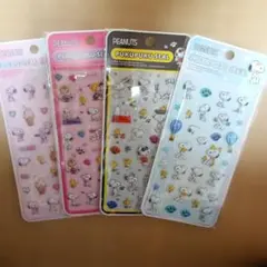 スヌーピーのぷくぷくシール　4枚組