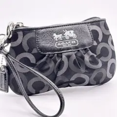 コーチ ポーチ アクセサリーポーチ リストレット COACH グレー