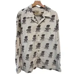 【Schott】 総柄 長袖シャツ XL ベージュのサムネイル