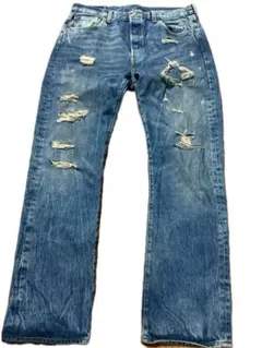 Levi's(リーバイス)501 メキシコ製 ヴィンテージ加工ストレートデニム