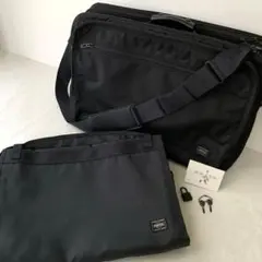 4/13迄【美品】PORTER ビジネスバッグ 大容量 スーツカバー 2way