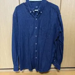 UNIQLO ダークブルー デニムシャツ XL