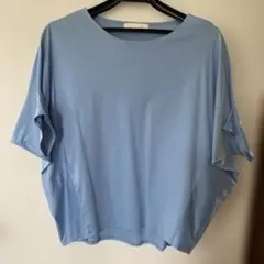 自由区 ライトブルー オーバーサイズ Tシャツ サイズ38のサムネイル