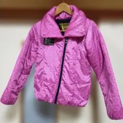 ジャンパー RAYALICE ドット柄ピンク中綿コート150cm