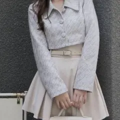 お値下げ　ROYAL PARTY　ベロアツイードコンパクトレトロジャケット