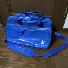 久保田スラッガー エナメル ショルダーバッグ ネイビー イエロー【USED 