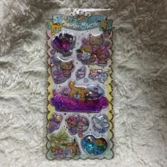 正規品　ハローキティ 日焼けキティ レオパード キラキラ ウォーターインシール