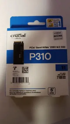 Crucial P310 1TB PCIe Gen4 NVMe SSD
