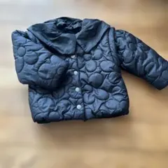 ブラックキルティングアウター