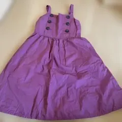 GU ノースリーブ ワンピース パープル　140