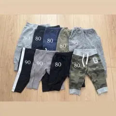 スウェットパンツ 80-95サイズ 9点セット　まとめ売り　男の子