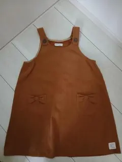 【子供服】ブラウン ジャンバースカート 120cm