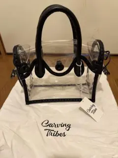 専用！！新品　Carving Tribes クリア ブラック バッグのサムネイル