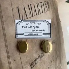 220417-2 ꫛꫀꪝ 小粒オーバルゴールド　イヤリング又はピアス