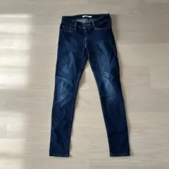 【b5】Levi's スキニーデニム ダークブルー 712 25