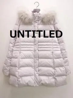 25AW UNTITLED【はっ水機能/フード取り外し可】ミディダウンコート