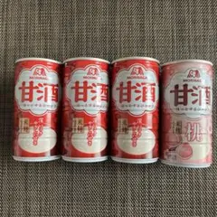森永 甘酒 4缶セット(甘酒3缶、甘酒桃1缶)のサムネイル