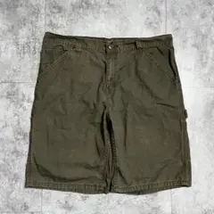 小*条様 Faded Glory ペインターショートパンツ カーキブラウン W3のサムネイル