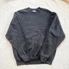 ダークグレー　無地スウェット NOBLAND premium weight