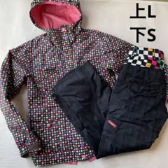 キスマーク　スキーウェア　スノーウエア　レディース　L S 上下セット