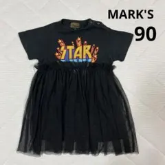 MARKY'S 黒 半袖ワンピース　90