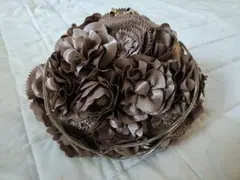 【美品】SHIPS サテンベージュ バッグ 結婚式 パーティ