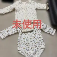 花柄ロンパース 80 長袖 2枚セット