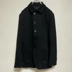 【COMME CA MEN】　コムサメン　ビジネスコート　紳士服　ブラック　古着