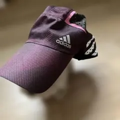 adidas 黒・ピンク　ランニングキャップ 通気性