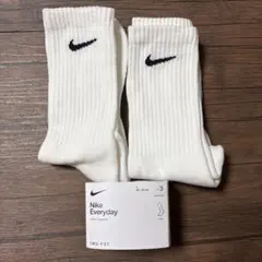 新品未使用NIKE ナイキ エブリデイ クルーソックス L 25-27cm 2足
